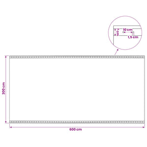 Τεντόπανα με Θηλιές 2 τμχ. Πράσινο 3 x 6 μ 260 γρ PE - Pakobazaar