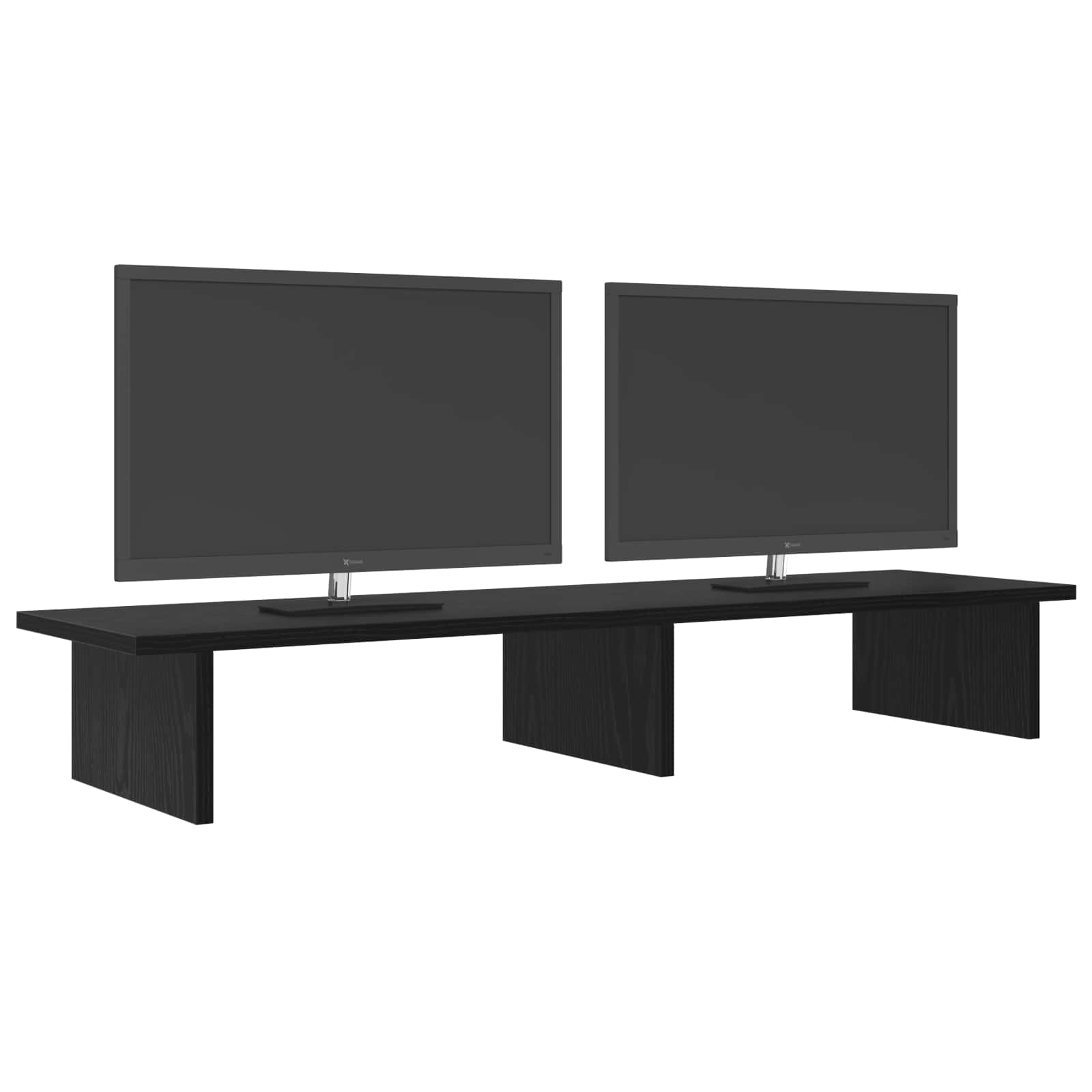 Βάση Μόνιτορ Μαύρη Δρυς 100 x 27 x 15 cm Επεξεργασμένο Ξύλο - Pakobazaar