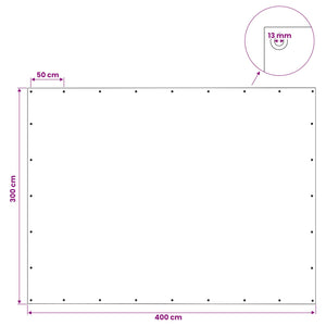 Τεντόπανα με Θηλιές Πράσινο 3 x 4 μ 140 gsm PE - Pakobazaar