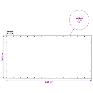 Τεντόπανα με Θηλιές Πράσινο 3 x 6 μ 140 gsm PE - Pakobazaar
