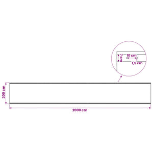 Τεντόπανα με Θηλιές Πράσινο 3 x 20 μ 260 γρ PE