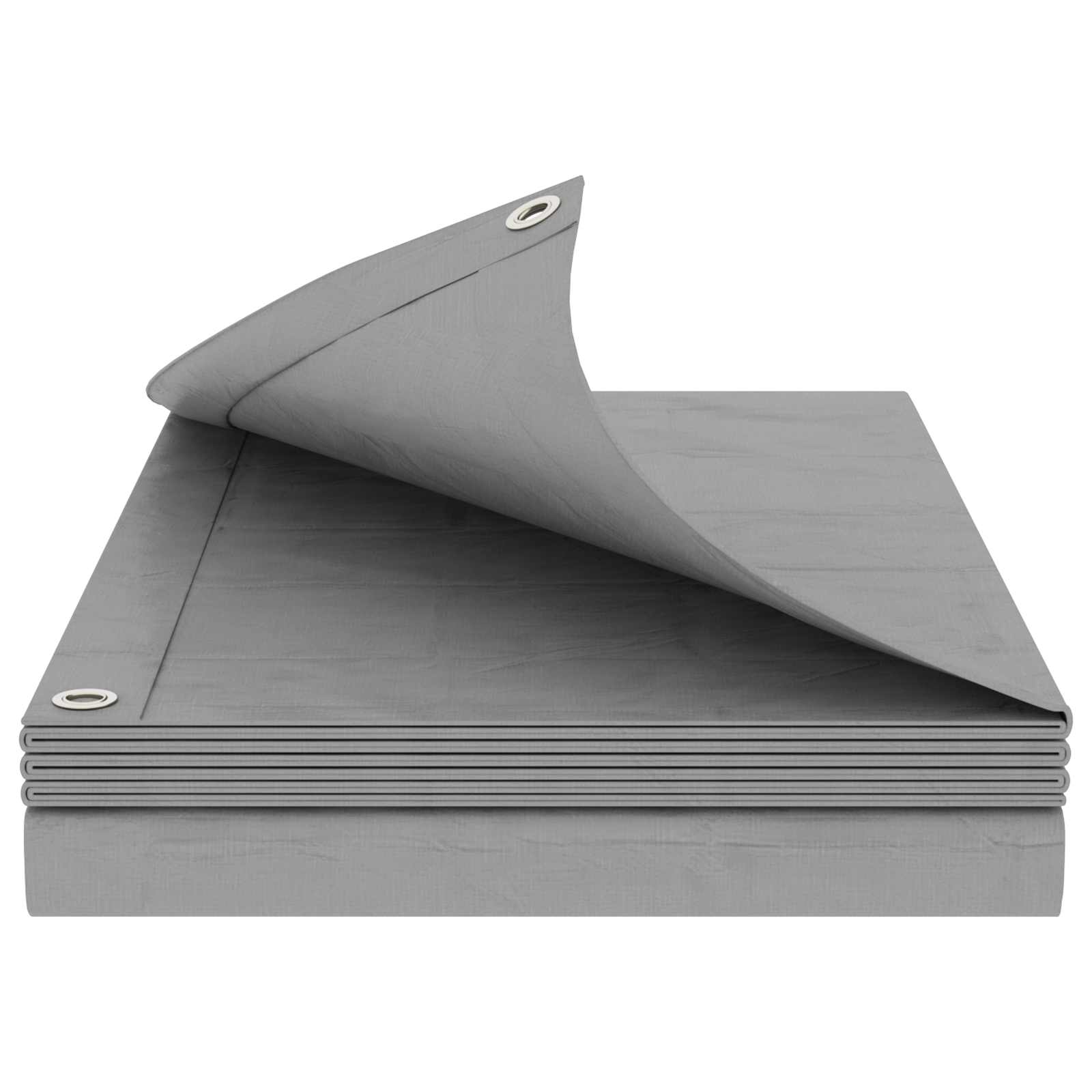 Τεντόπανα με Θηλιές Ανοιχτό γκρι 3 x 6 μ 180 gsm PE - Pakobazaar