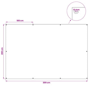 Τεντόπανα με Θηλιές Πράσινο 2 x 3 μ 90 γρ / τ.μ PE - Pakobazaar