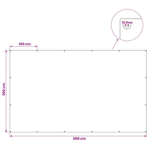 Τεντόπανα με Θηλιές Πράσινο 3 x 5 μ 260 γρ PE - Pakobazaar