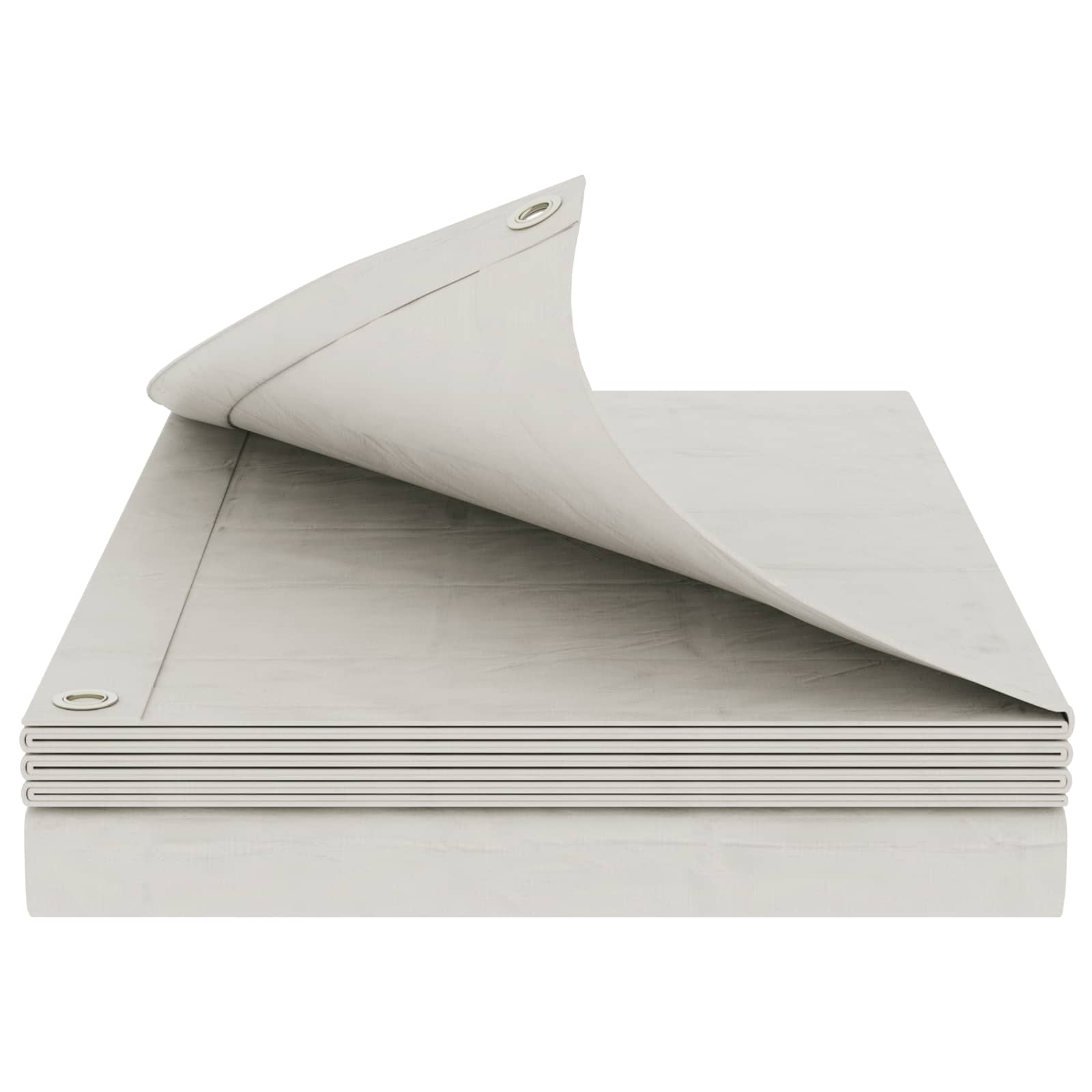 Τεντόπανα με Θηλιές Λευκό 4 x 8 μ 90 gsm PE