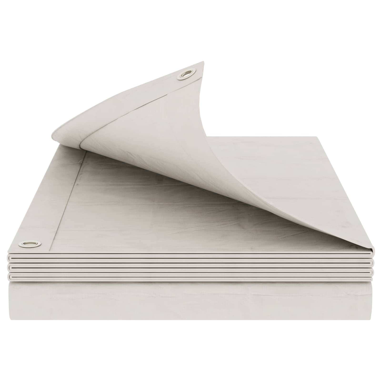 Τεντόπανα με Θηλιές Λευκό 8 x 10 μ 180 gsm PE