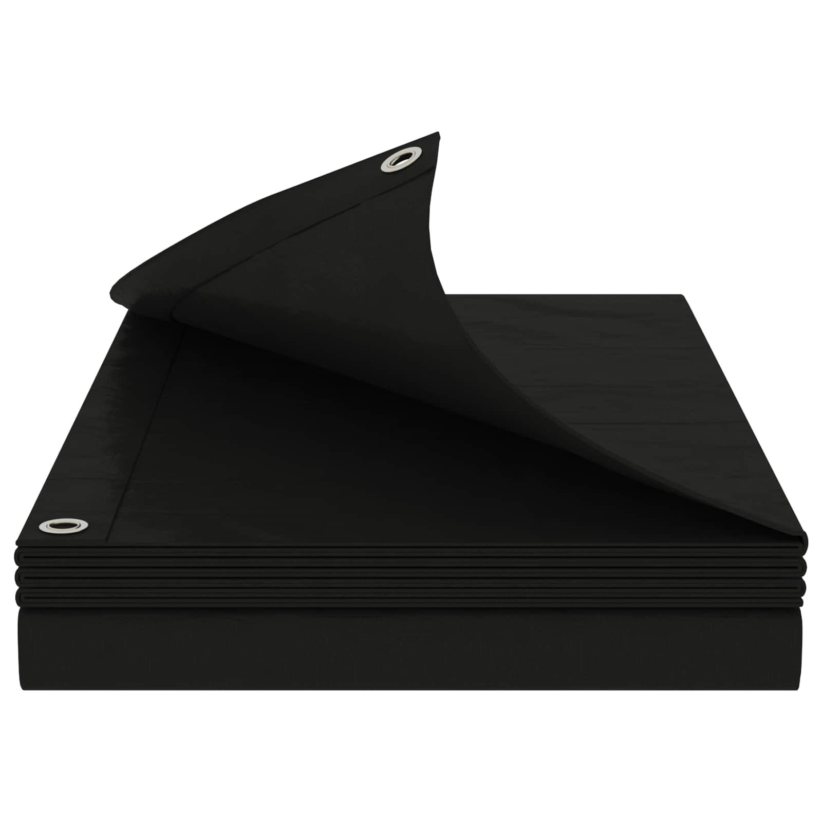 Τεντόπανα με Θηλιές Ανθρακί Γκρι 6 x 8 μ 260 gsm PE - Pakobazaar