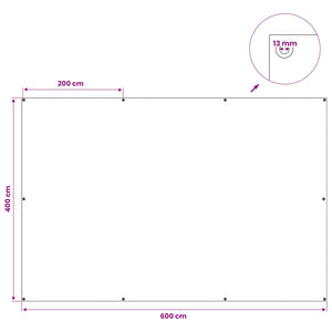Τεντόπανα με Θηλιές Μπλε 4 x 6 μ 90 gsm PE - Pakobazaar