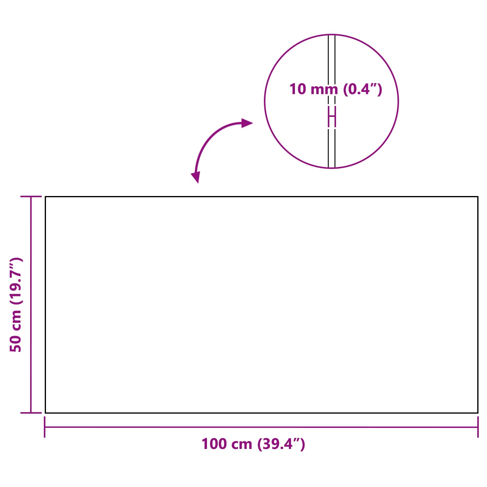 Φύλλο Φυσικής Πέτρας 12 pcs 100 x 50 x 1 εκ Φελλός Καφέ - Pakobazaar