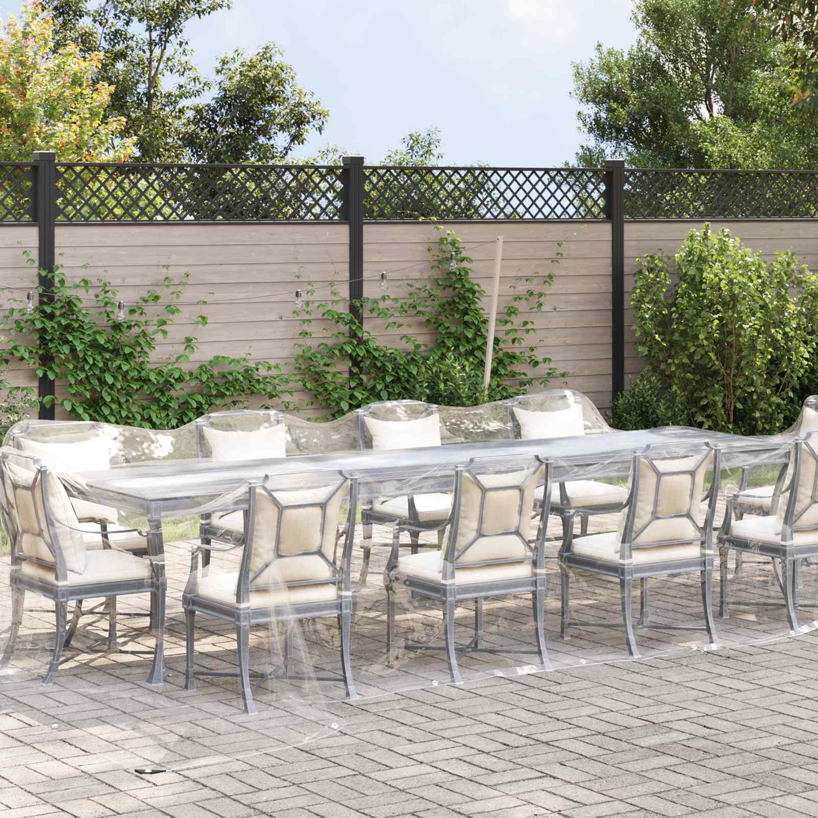Μουσαμάς 350 gsm Διαφανές 7 x 4 m PVC - Pakobazaar
