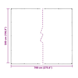 Μουσαμάς 350 gsm Διαφανές 7 x 5 m PVC - Pakobazaar