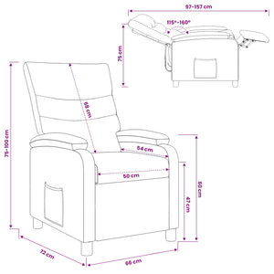 Αναπαυτική Καρέκλα Μαύρο Ύφασμα - Pakobazaar