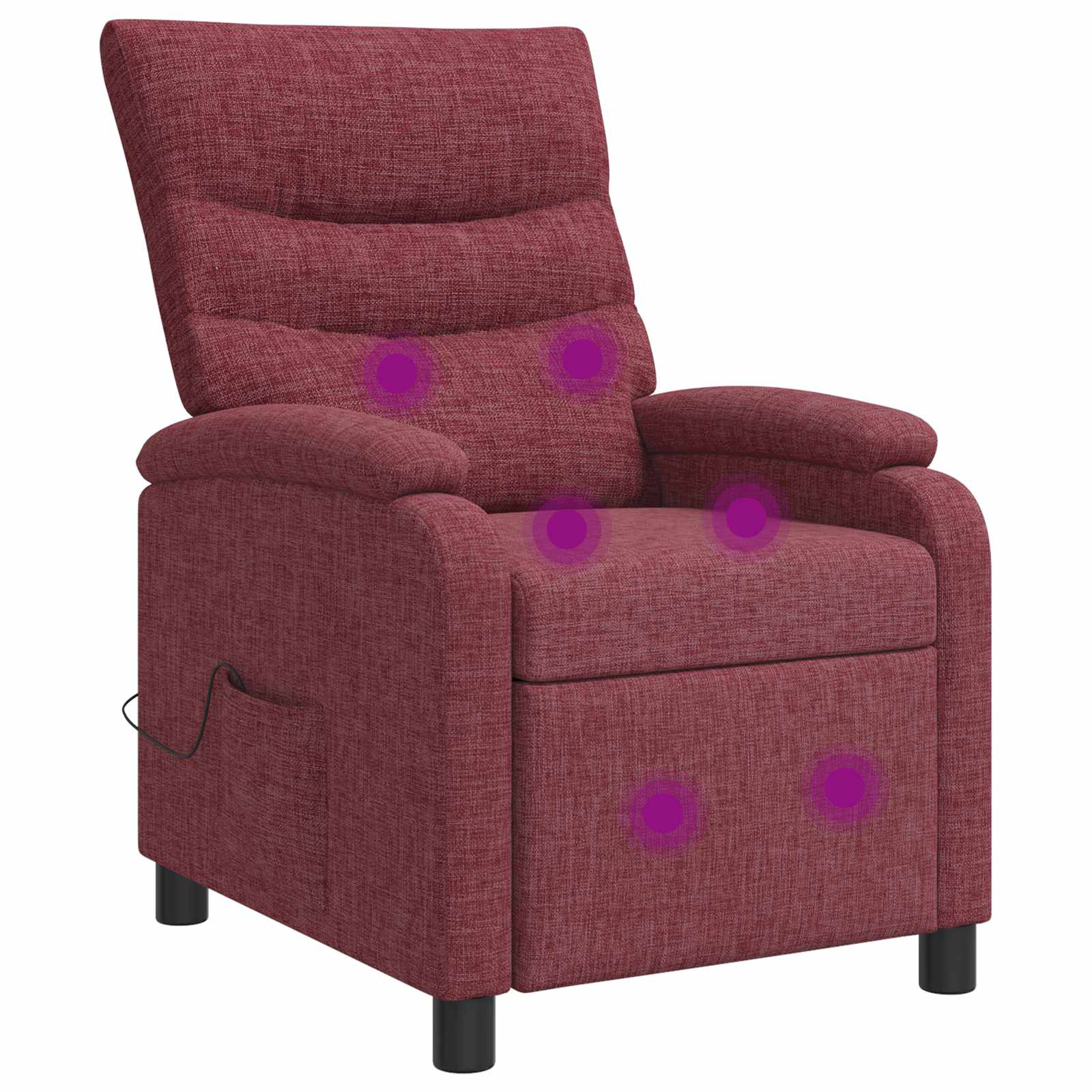 Κάθισμα μασάζ Κόκκινο Ύφασμα