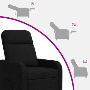 Κάθισμα μασάζ Μαύρο Ύφασμα