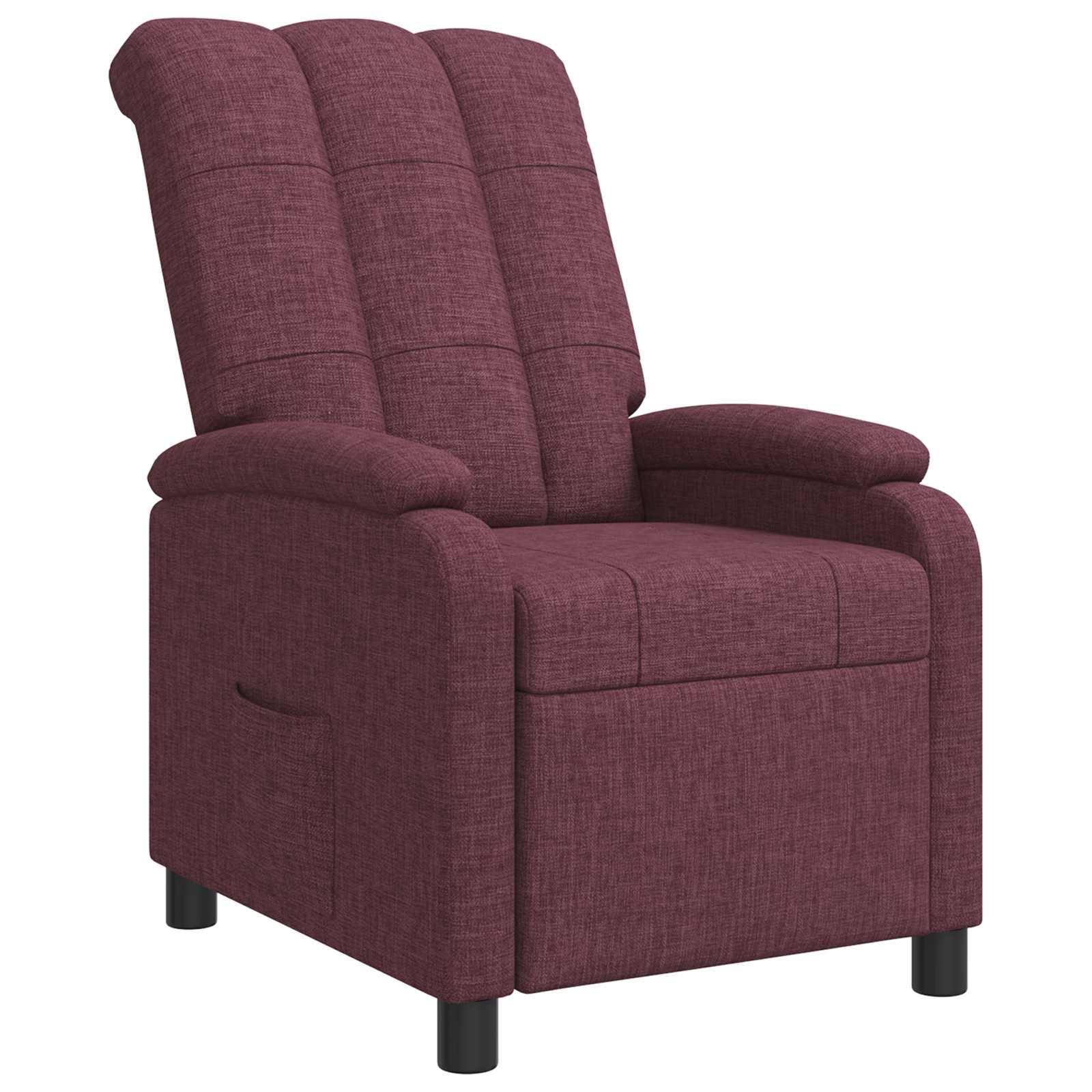 Αναπαυτική Καρέκλα Μοβ Ύφασμα
