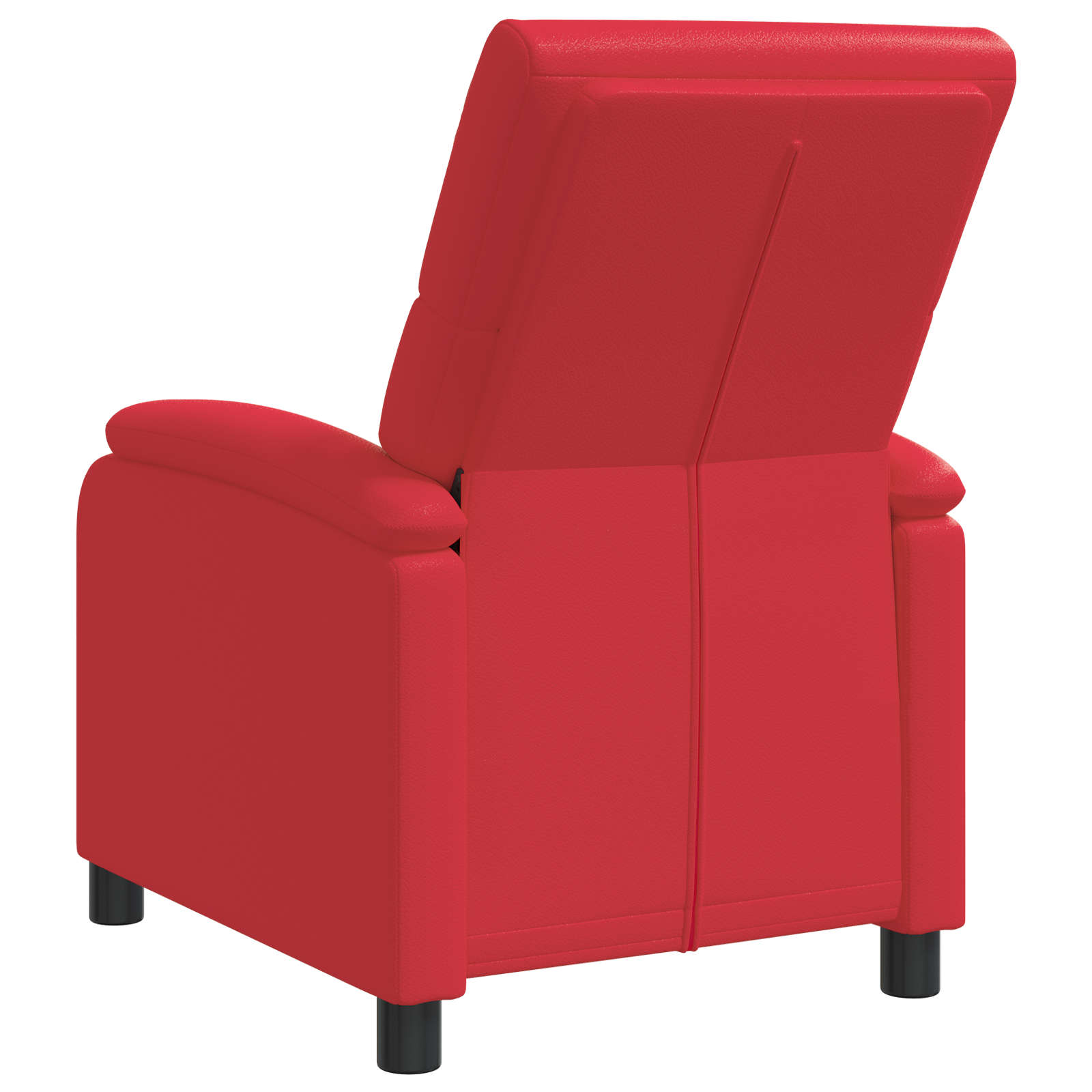 Αναπαυτική Καρέκλα Κόκκινο Τεχνητό Δέρμα