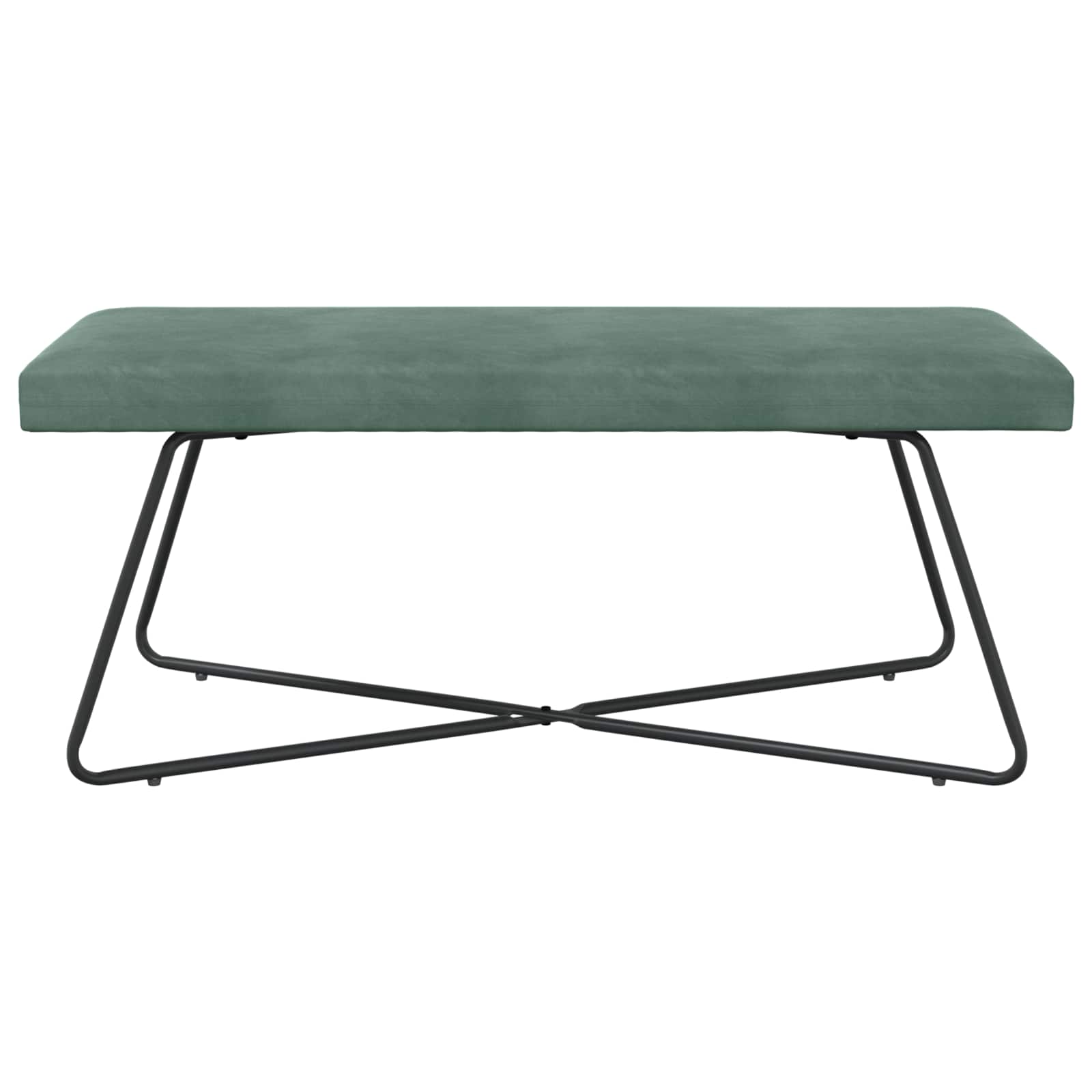 παγκάκι Μονόχρωμο Θαλασσί 110 x 40 x 45 cm Βελούδο