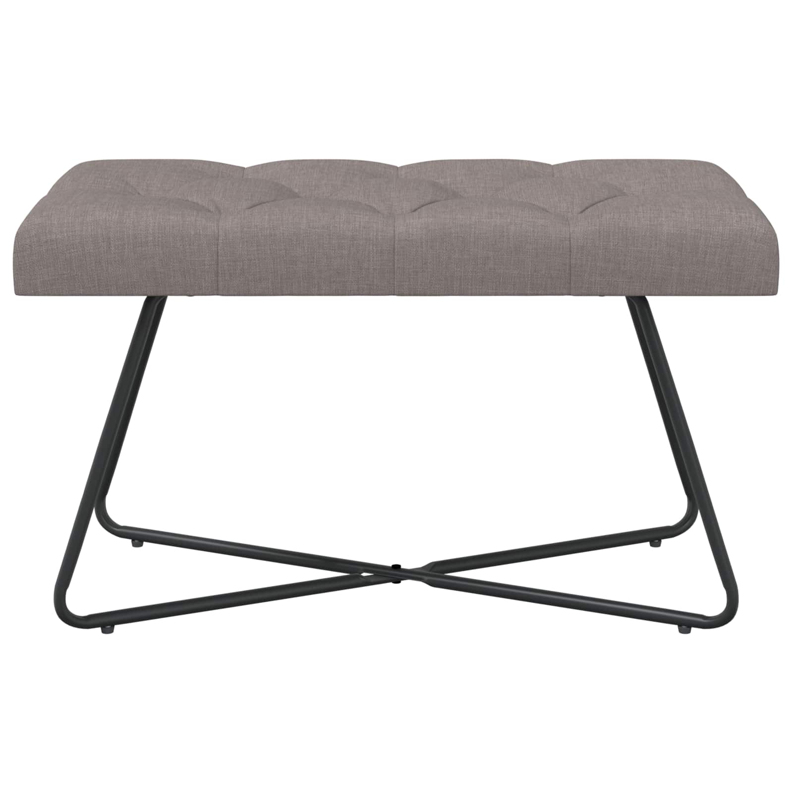 Πάγκος με κουμπωτές επιφάνειες Taupe 80 x 40 x 46 εκ. Ύφασμα