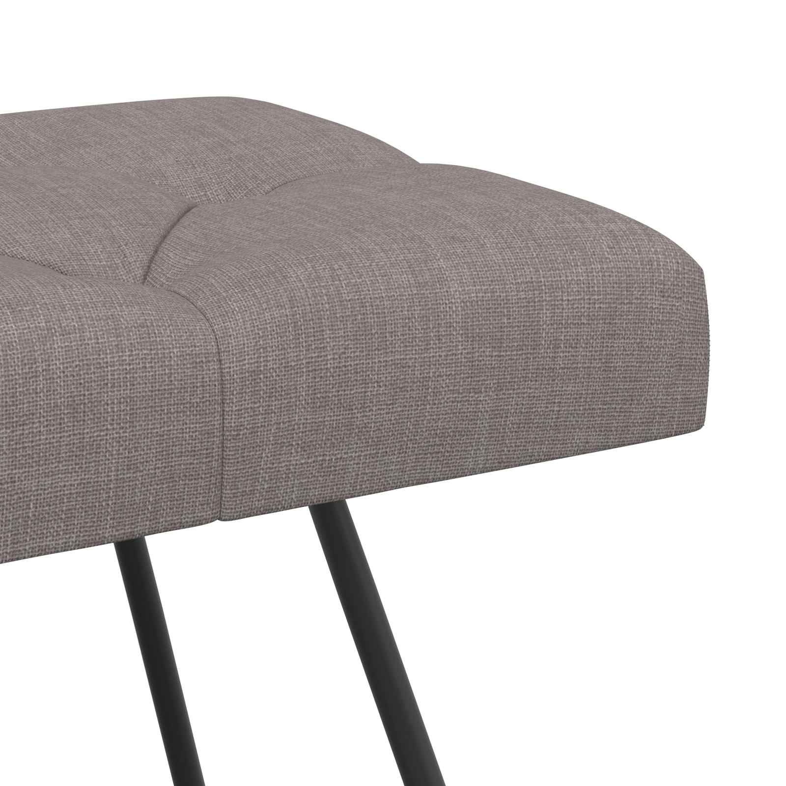 Πάγκος με κουμπωτές επιφάνειες Taupe 110 x 40 x 46 cm Ύφασμα