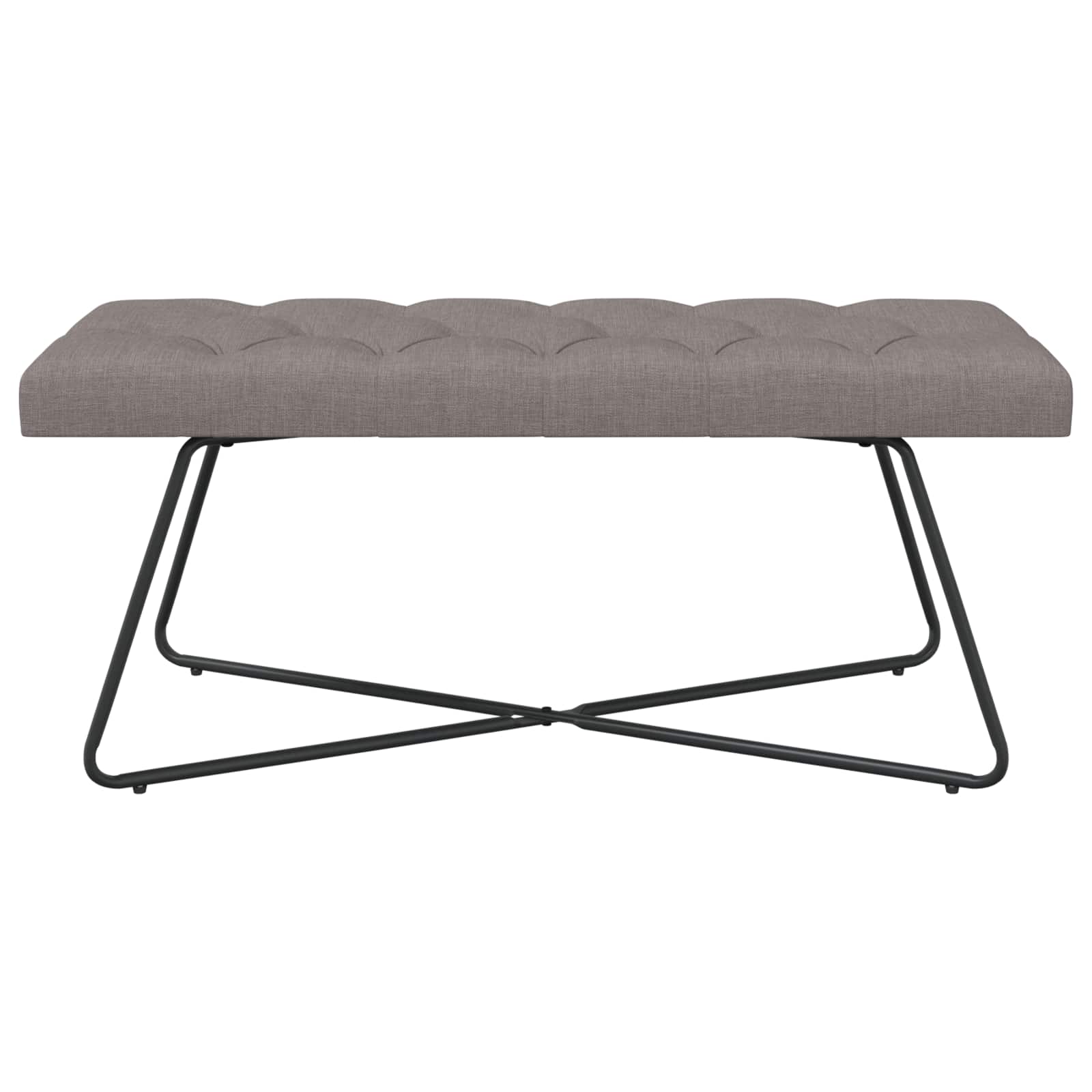 Πάγκος με κουμπωτές επιφάνειες Taupe 110 x 40 x 46 cm Ύφασμα