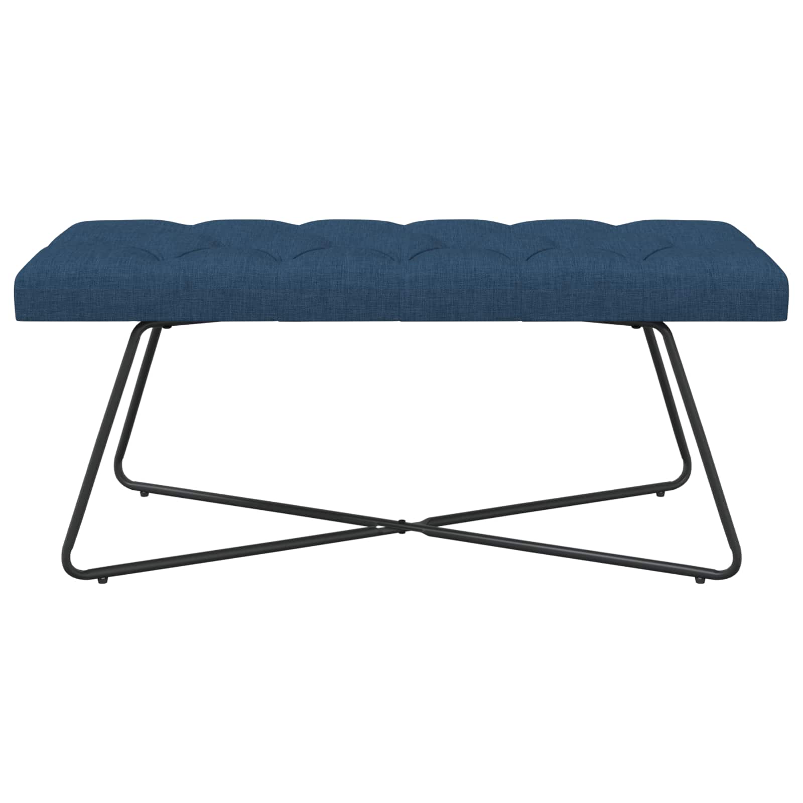 Πάγκος με κουμπωτές επιφάνειες Μπλε 110 x 40 x 46 cm Ύφασμα