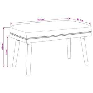 παγκάκι Μονόχρωμο Κρεμ 80 x 40 x 46 εκ. Μπουκλέ - Pakobazaar