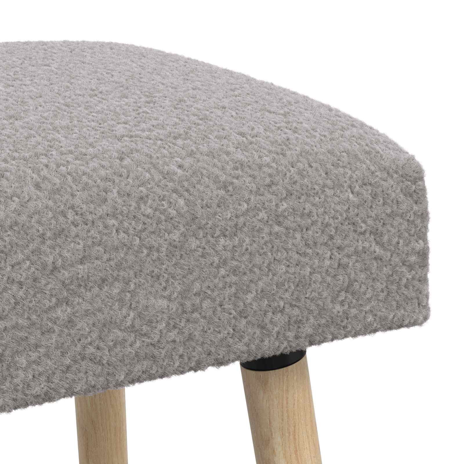 παγκάκι Μονόχρωμο Ανοιχτό γκρι 110 x 40 x 46 cm Μπουκλέ