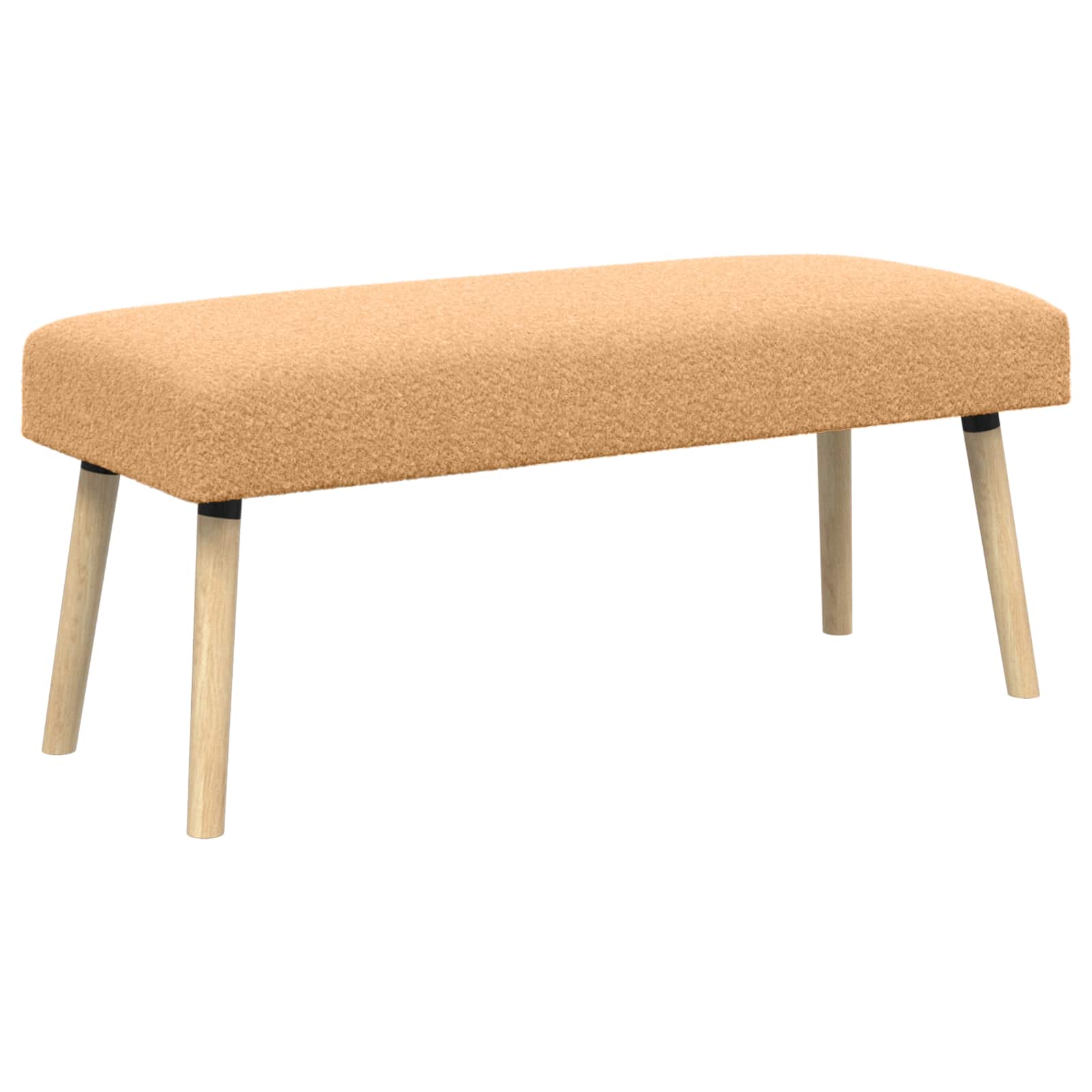 παγκάκι Μονόχρωμο Μπεζ 110 x 40 x 46 cm Μπουκλέ