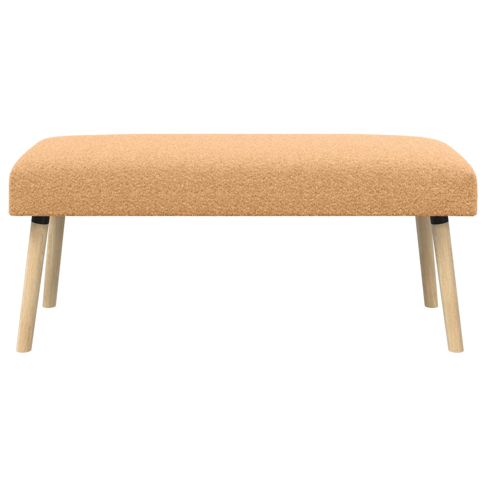 παγκάκι Μονόχρωμο Μπεζ 110 x 40 x 46 cm Μπουκλέ