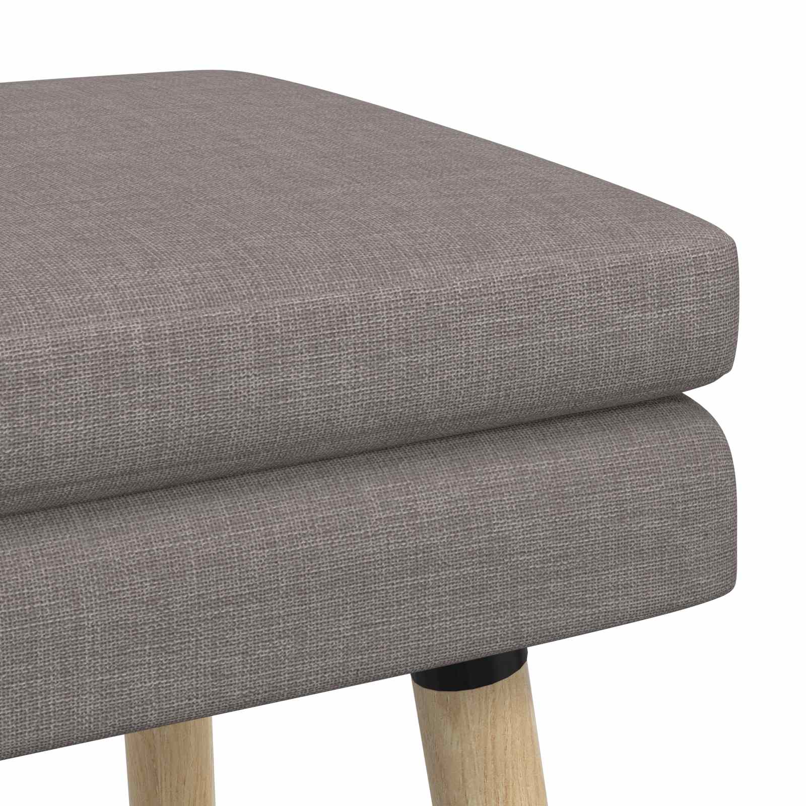 Διπλή Επίστρωση Πάγκος Taupe 110 x 40 x 47 εκ. Ύφασμα