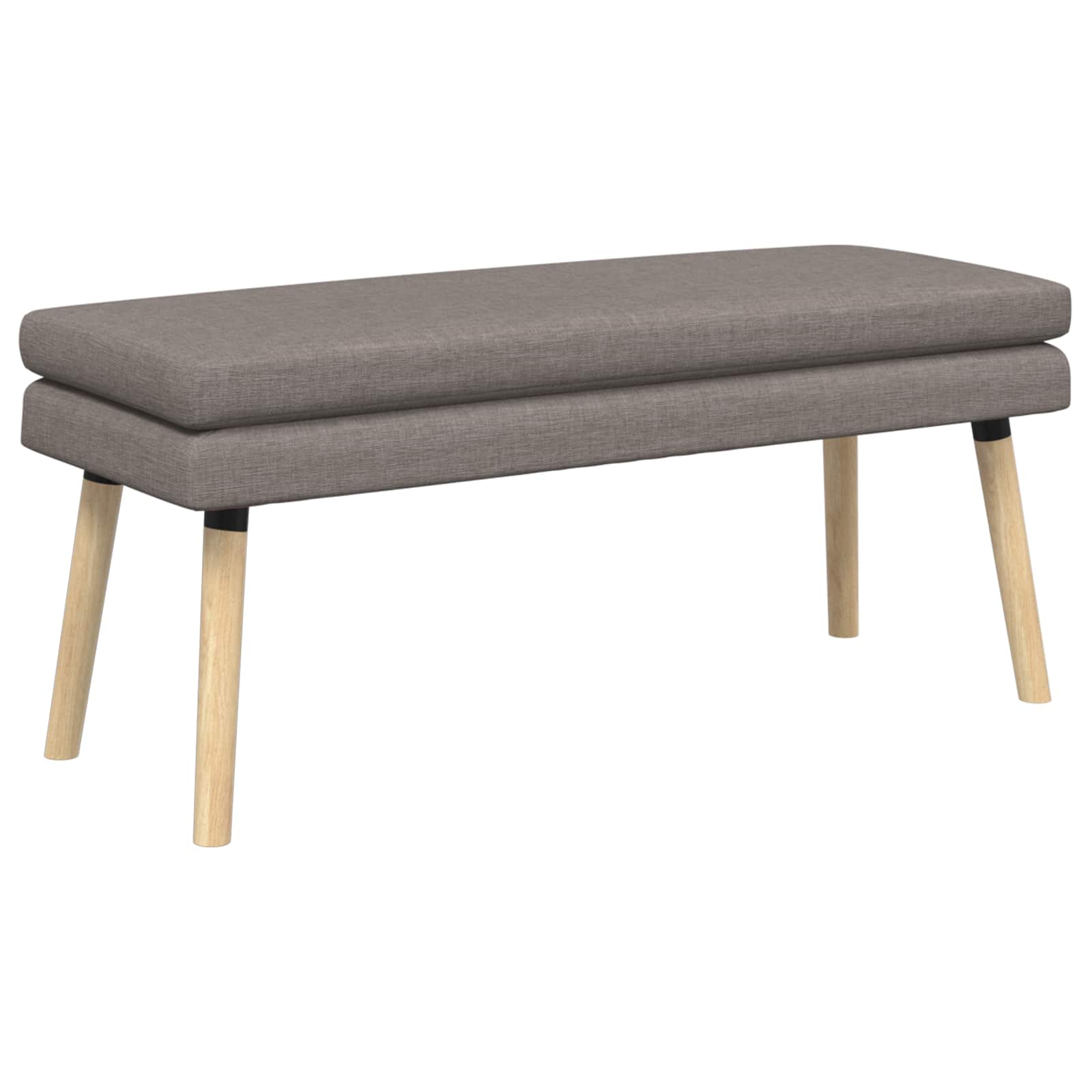 Διπλή Επίστρωση Πάγκος Taupe 110 x 40 x 47 εκ. Ύφασμα