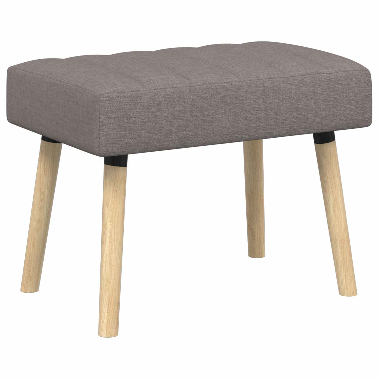 Πάγκος με Καναλεύματα Taupe 60 x 40 x 45 εκ. Ύφασμα