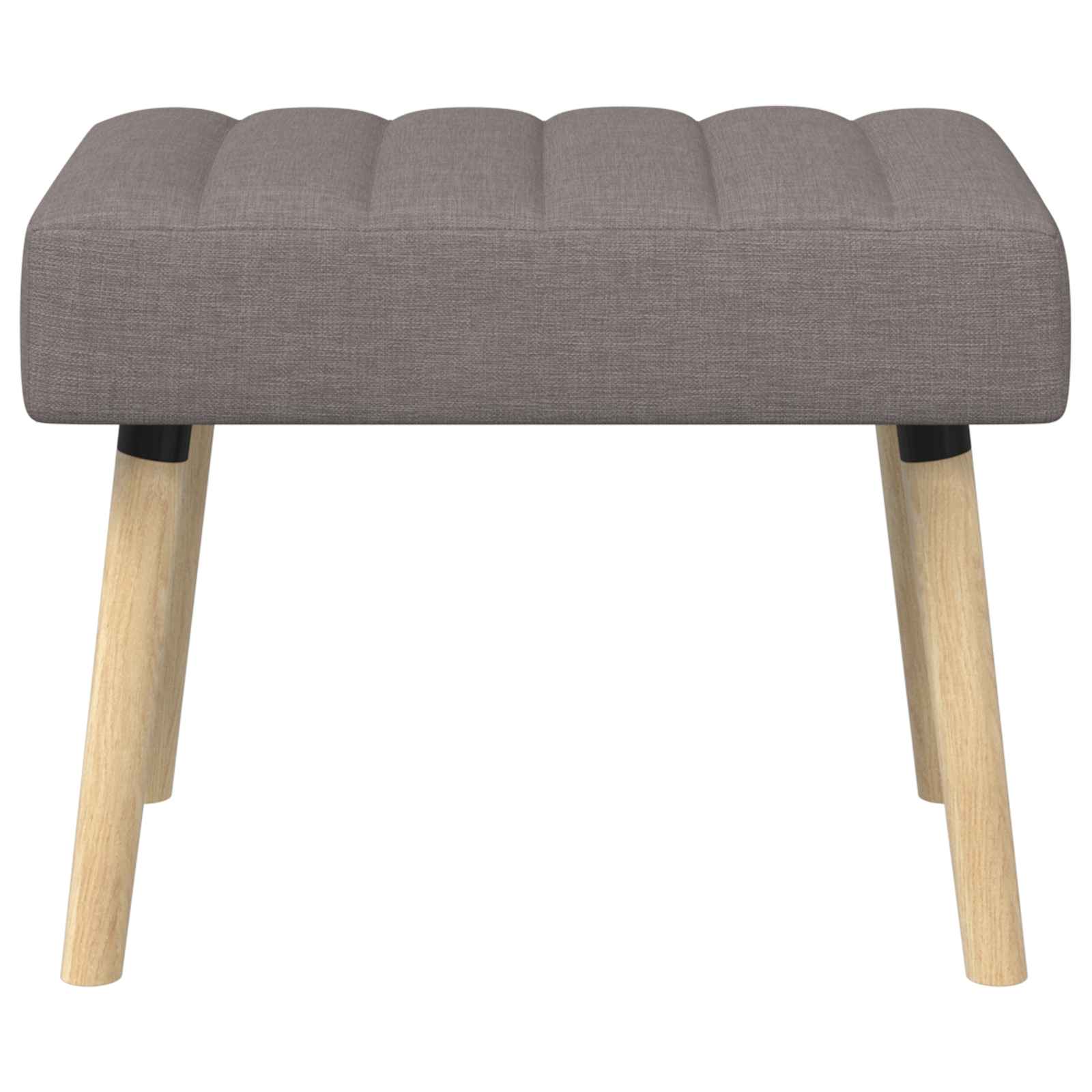 Πάγκος με Καναλεύματα Taupe 60 x 40 x 45 εκ. Ύφασμα