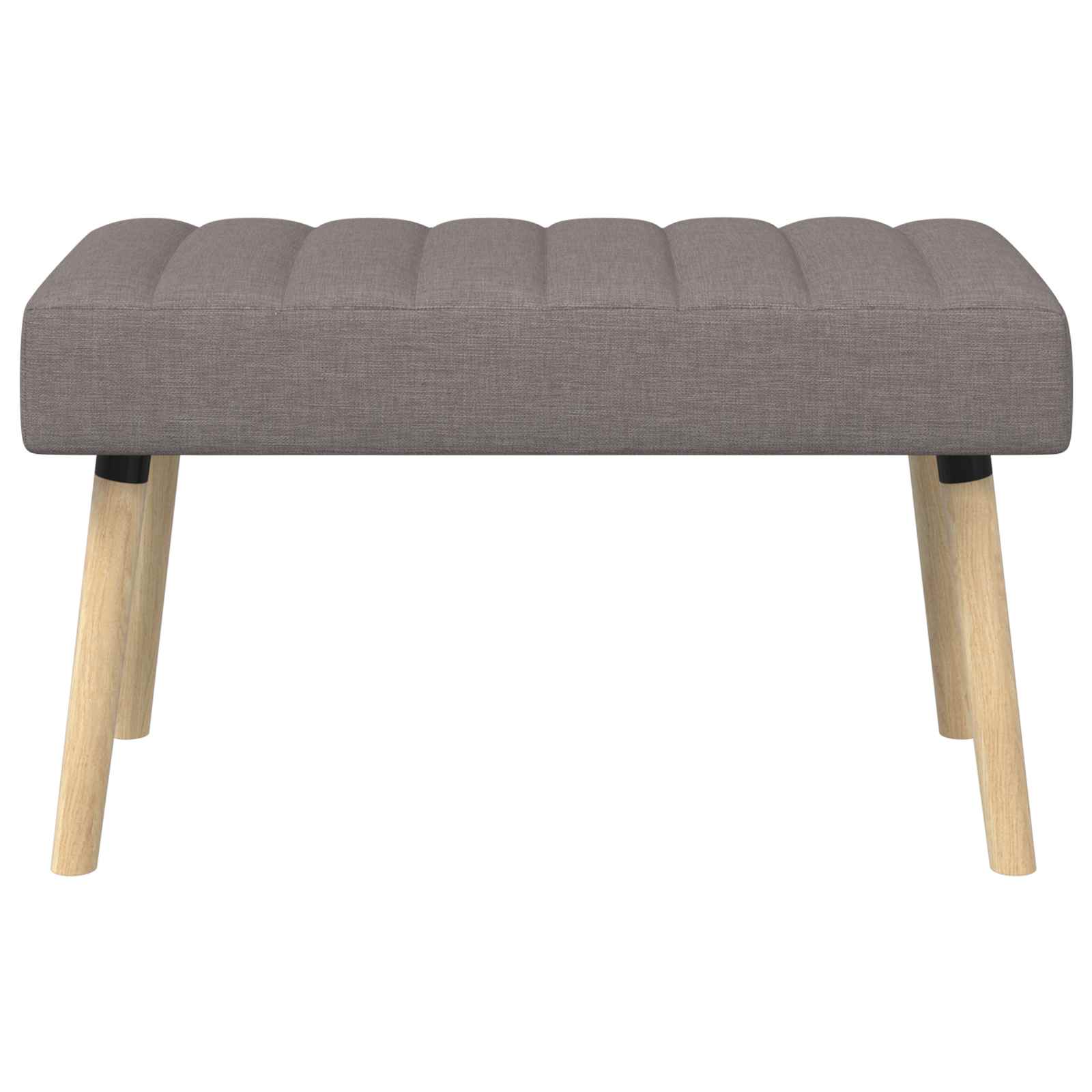 Πάγκος με Καναλεύματα Taupe 80 x 40 x 46 εκ. Ύφασμα