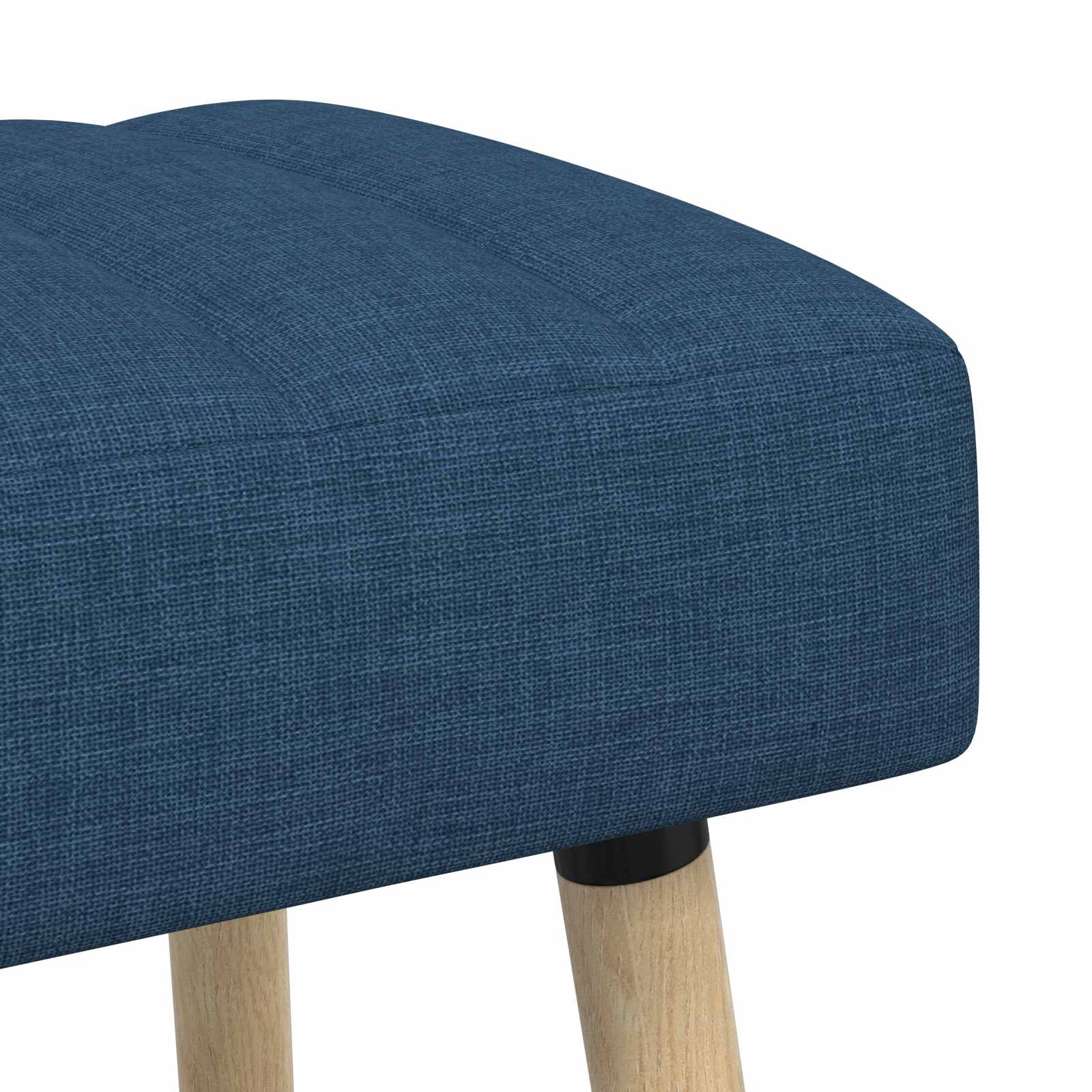Πάγκος με Καναλεύματα Μπλε 110 x 40 x 46 cm Ύφασμα