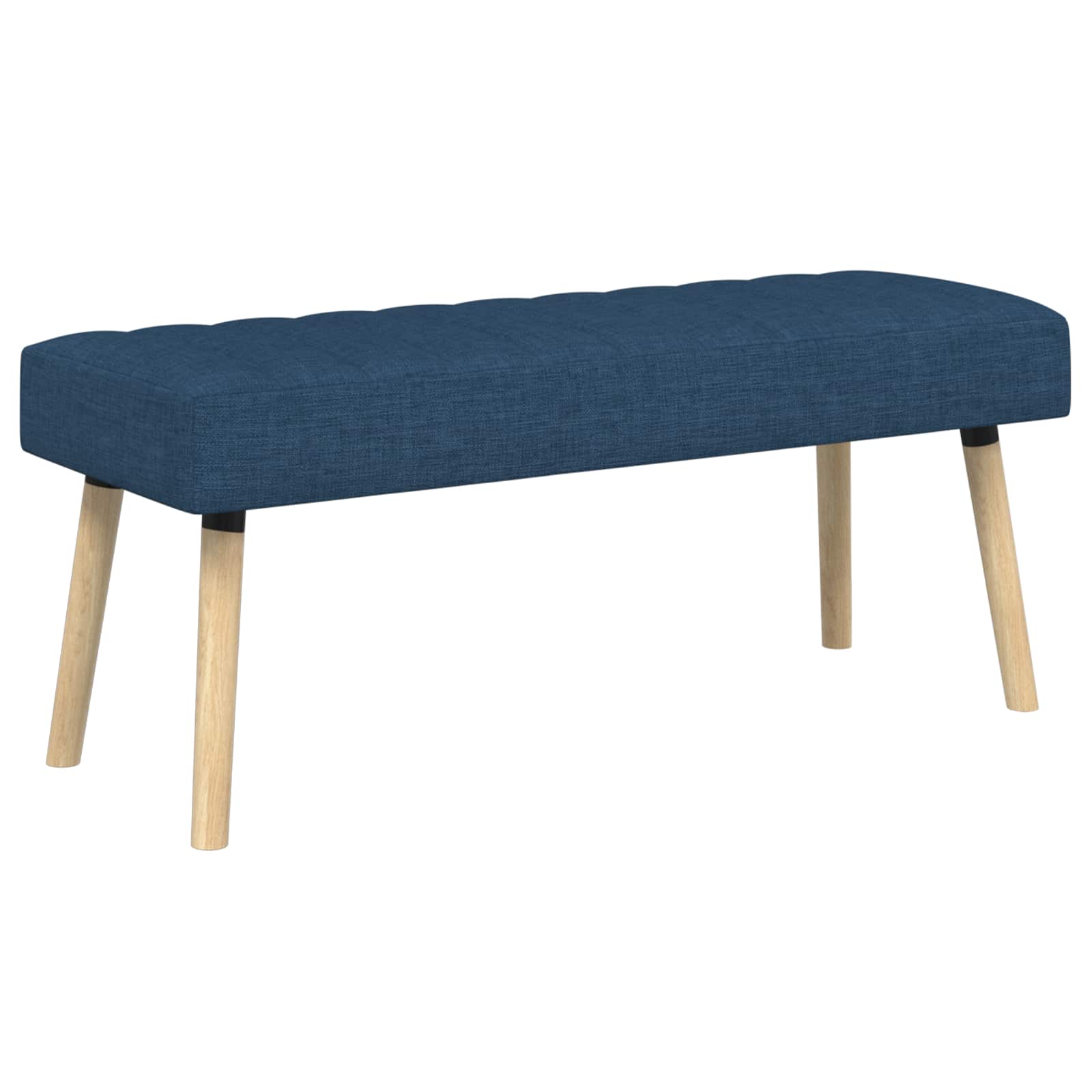 Πάγκος με Καναλεύματα Μπλε 110 x 40 x 46 cm Ύφασμα