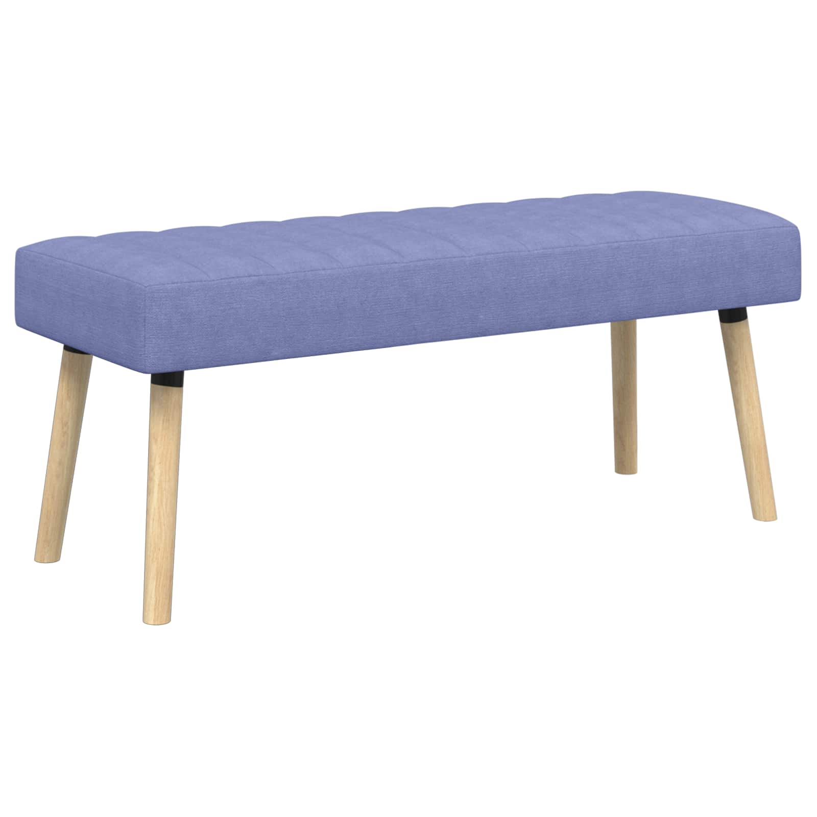 Πάγκος με Καναλεύματα Μπλε τζην 110 x 40 x 46 cm Ύφασμα