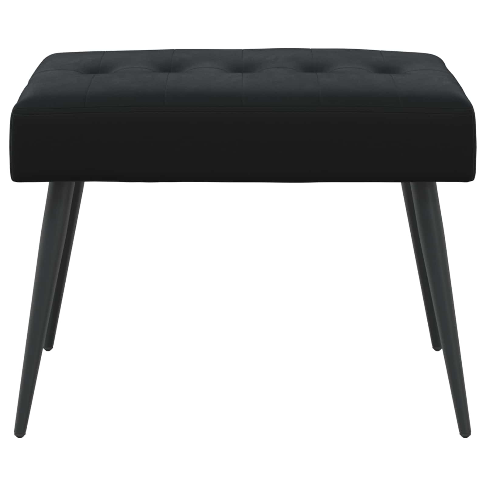 Πάγκος με κουμπωτές επιφάνειες Μαύρο 60 x 40 x 45 εκ. Βελούδο