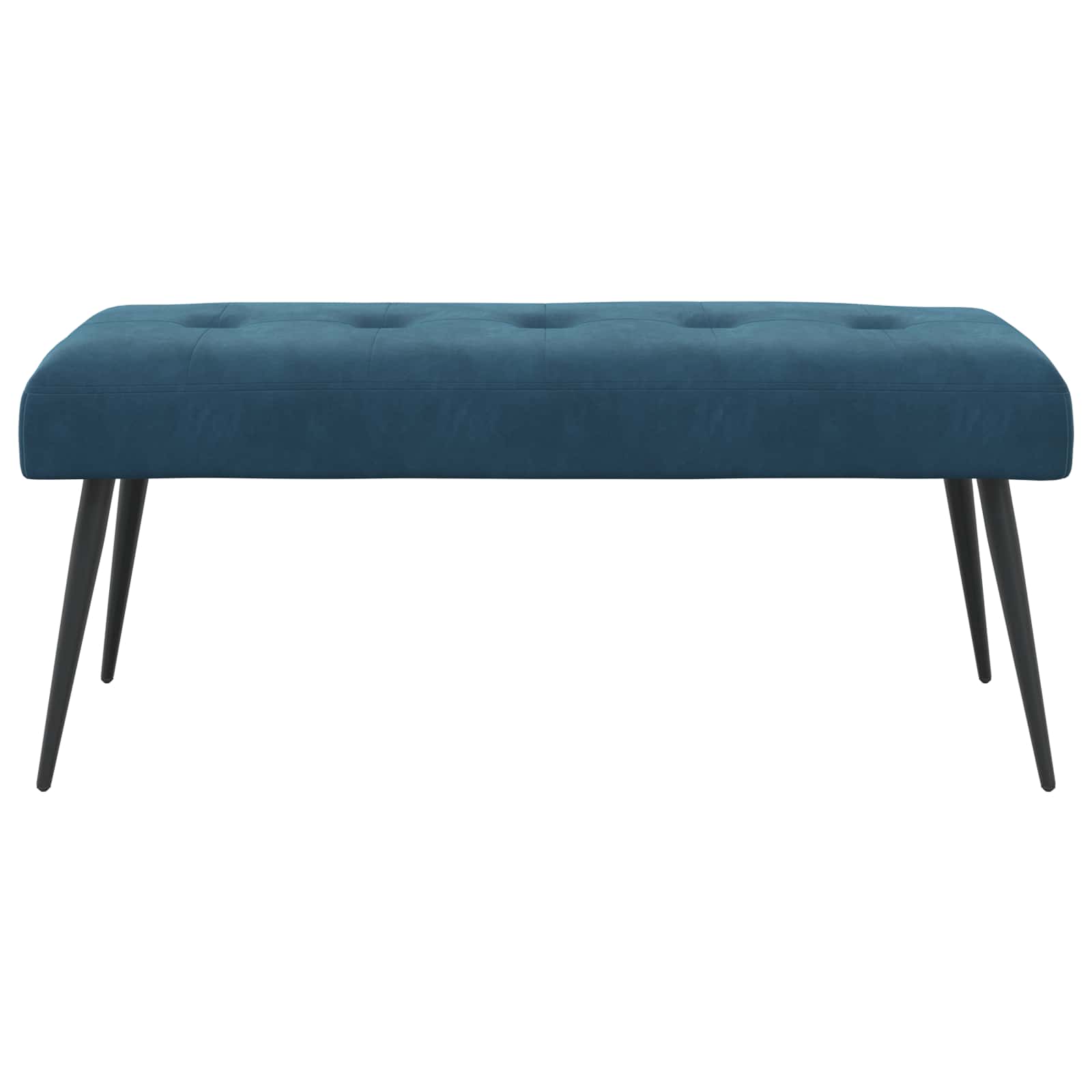 Πάγκος με κουμπωτές επιφάνειες Μπλε 110 x 40 x 46 cm Βελούδο
