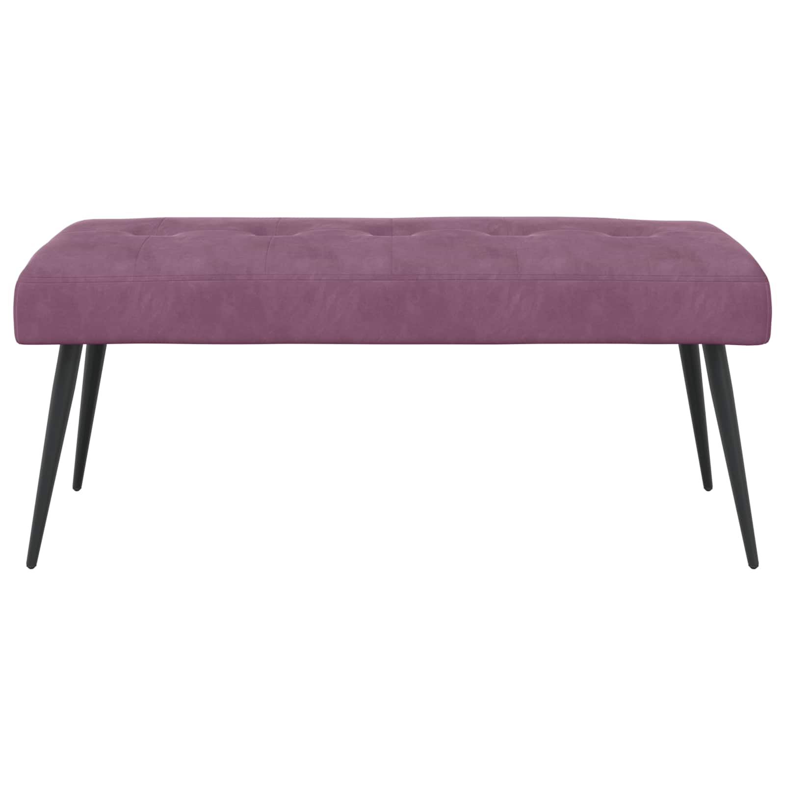 Πάγκος με κουμπωτές επιφάνειες Μοβ 110 x 40 x 46 cm Βελούδο