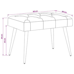 Πάγκος με κουμπωτές επιφάνειες Ροζ 60 x 40 x 45 εκ. Βελούδο - Pakobazaar