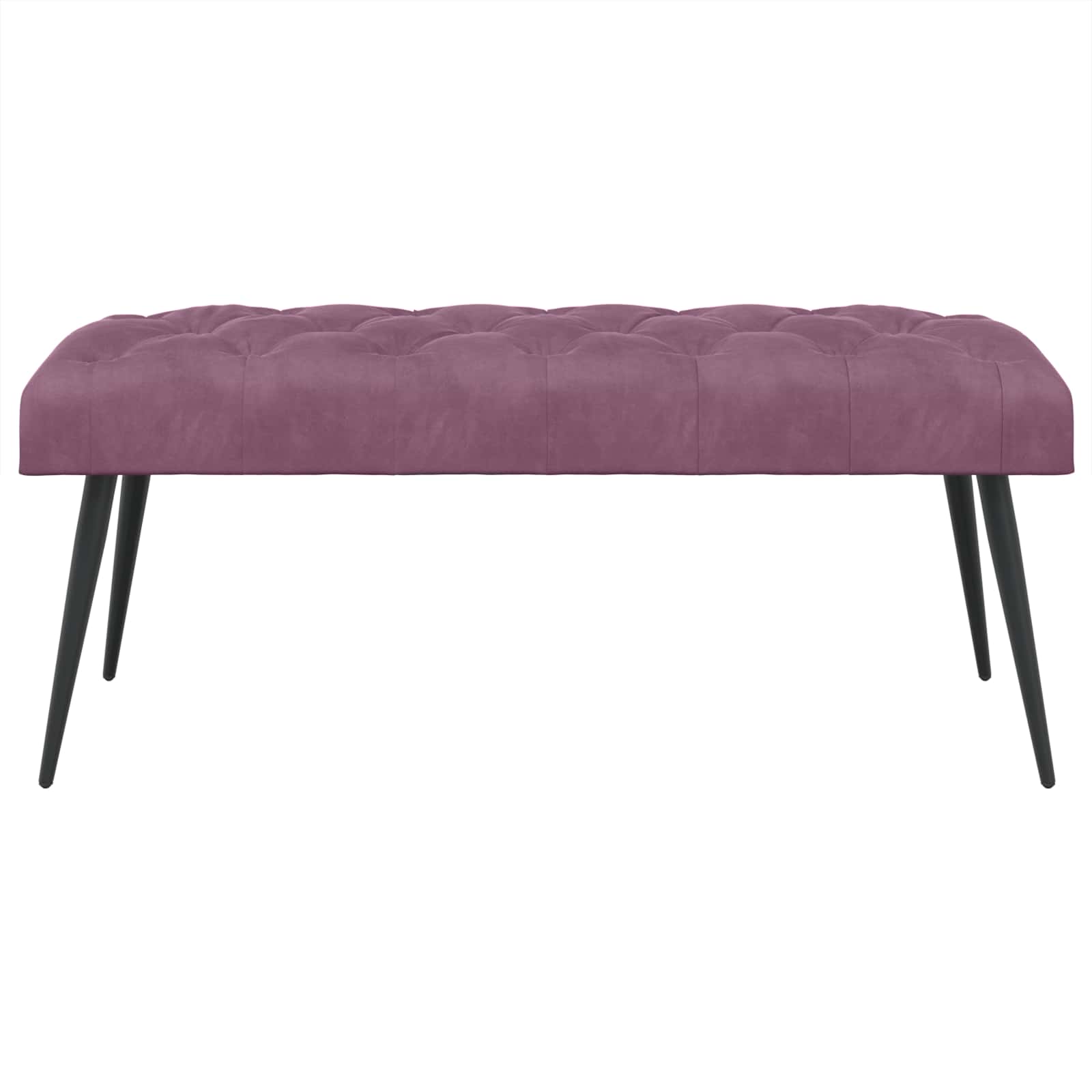 Πάγκος με κουμπωτές επιφάνειες Μοβ 110 x 40 x 46 cm Βελούδο