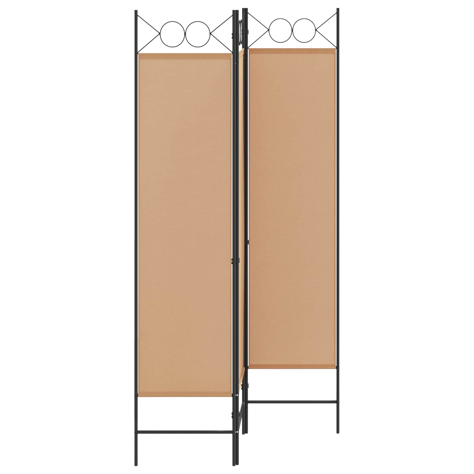 3-Panel Room Divider Μπεζ 120 x 180 cm Ύφασμα - Pakobazaar