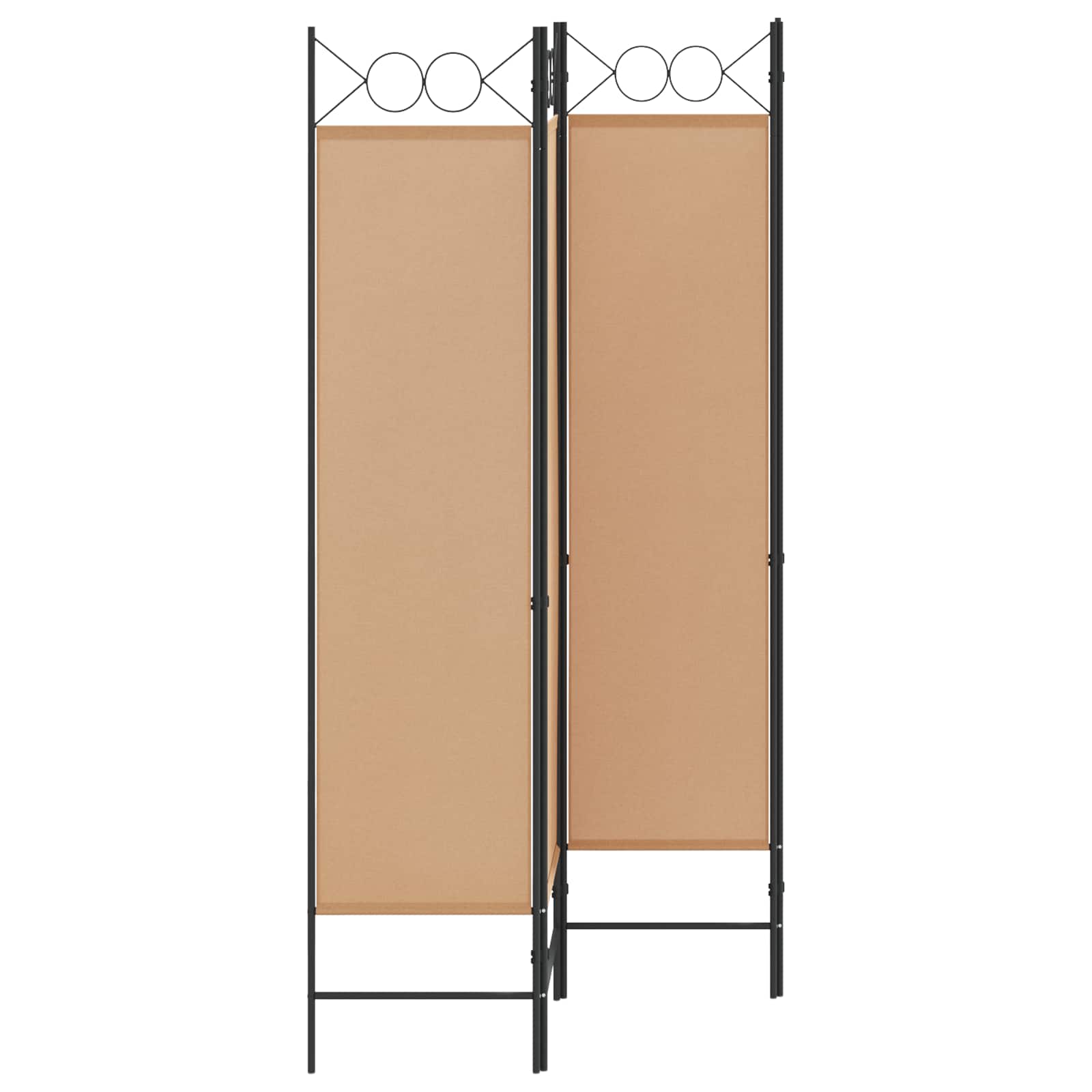 4-Πίνακας Διαχωριστικός Μπεζ 160 x 180 cm Ύφασμα - Pakobazaar
