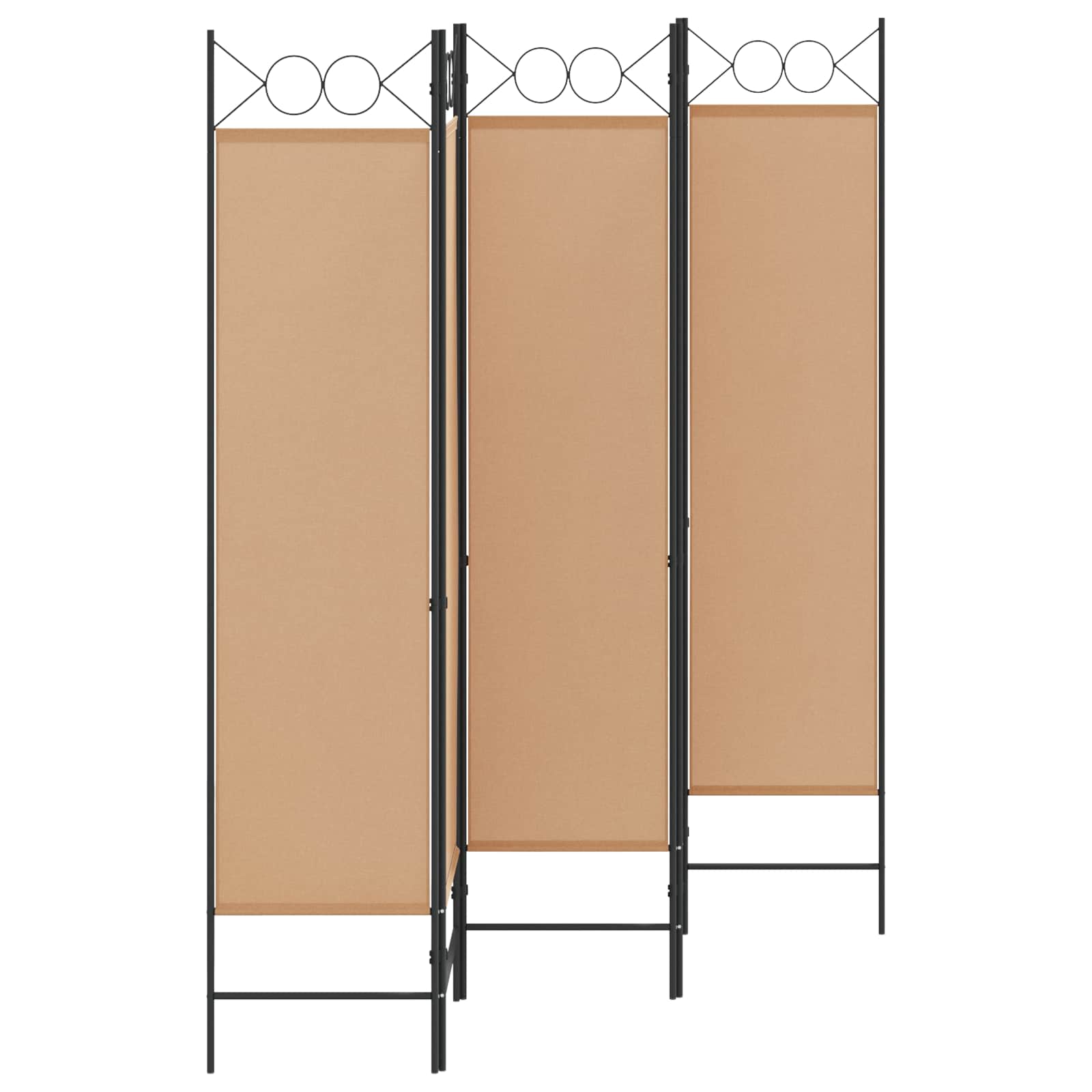 5-Panel Διχοτόμος Μπεζ 200 x 180 cm Ύφασμα - Pakobazaar