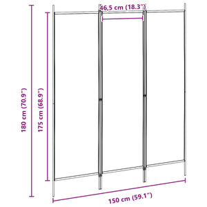 Διαχωριστικό Δωματίου Μπεζ 150 x 180 cm Ύφασμα - Pakobazaar