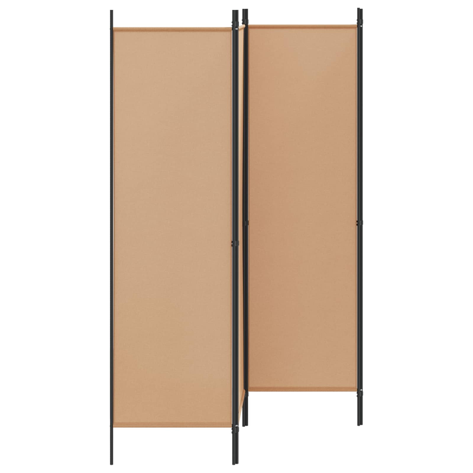 4-Πίνακας Διαχωριστικός Μπεζ 200 x 180 cm Ύφασμα - Pakobazaar