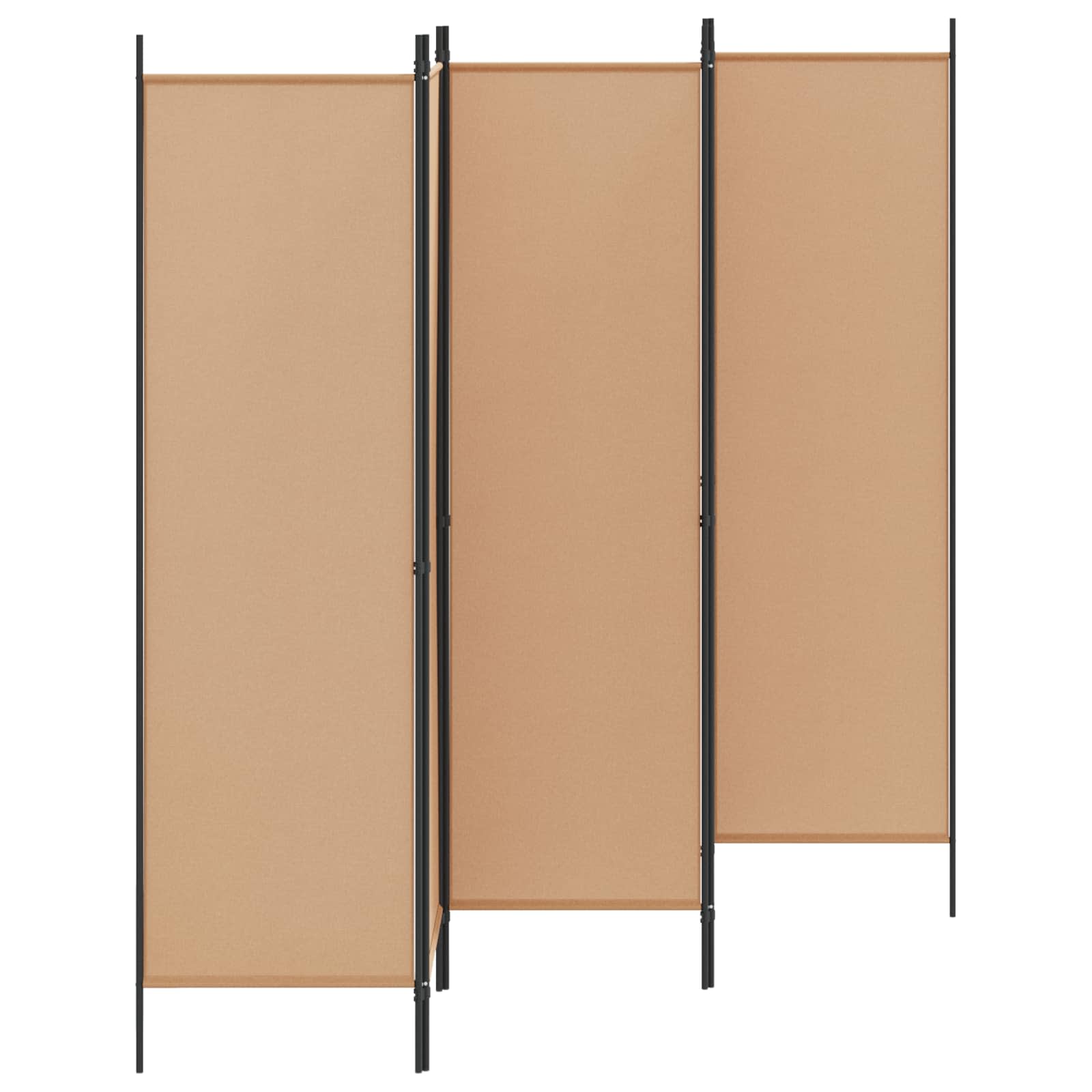 5-Panel Διχοτόμος Μπεζ 250 x 180 cm Ύφασμα - Pakobazaar