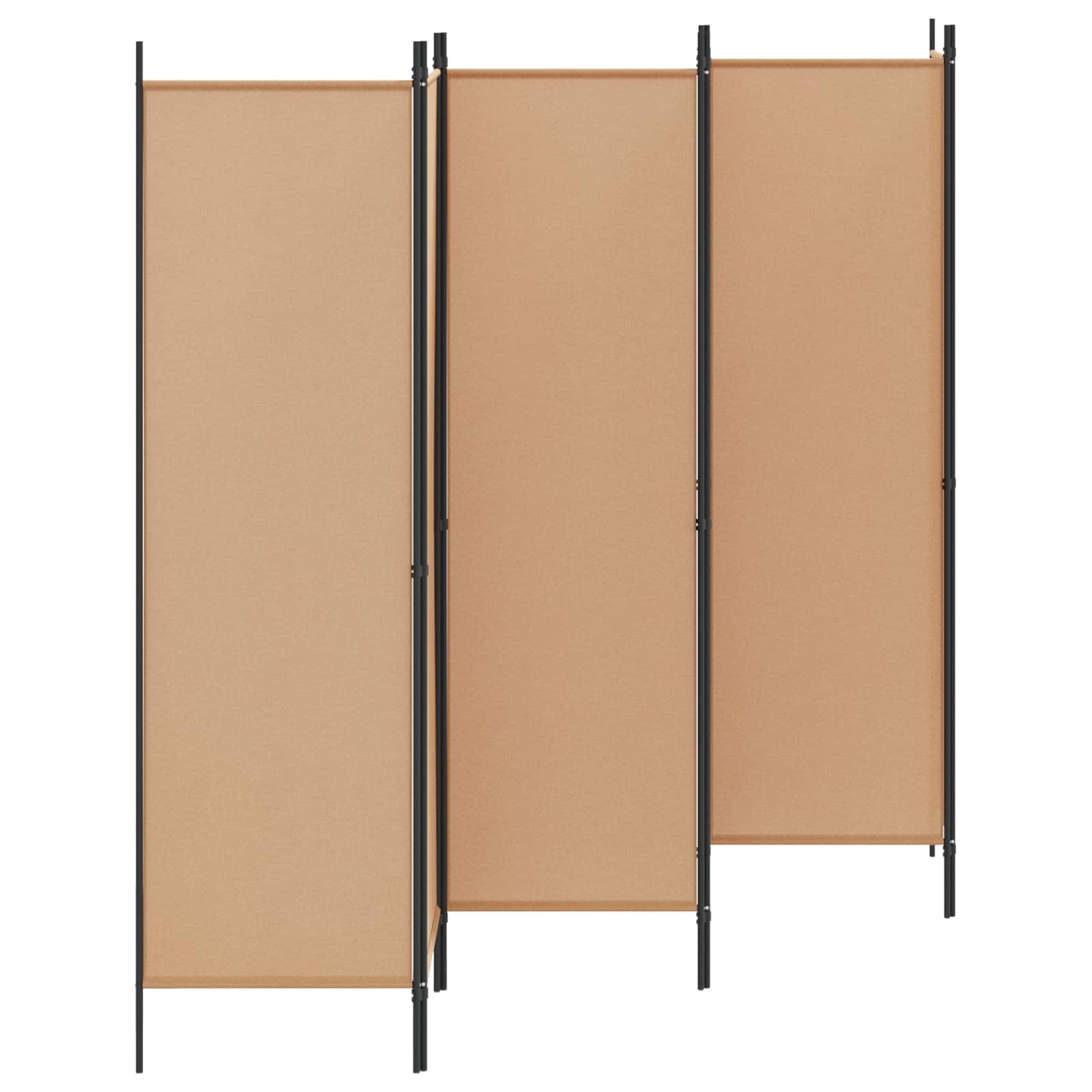 Διαχωριστικό Δωματίου 6-Πάνελ Μπεζ 300 x 180 cm Ύφασμα - Pakobazaar