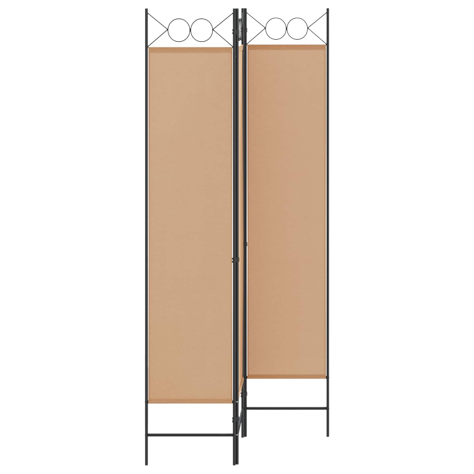 3-Panel Room Divider Μπεζ 120 x 200 cm Ύφασμα - Pakobazaar